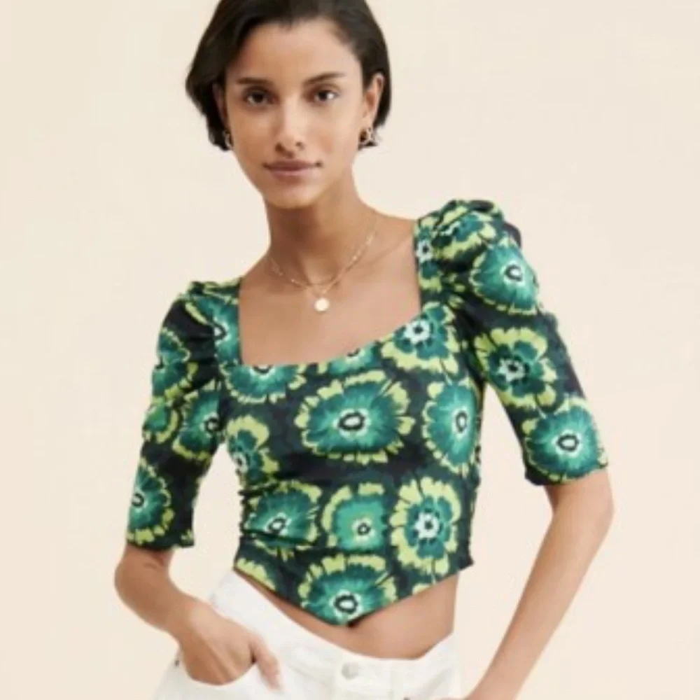 Free People Give Me More Top in Green Size Small